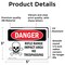 Signmission Rifle Range Impact Area No Trespassing Danger Sign, Vinyl Decal, 5in W x 3.5in L, 2PK OS-2PACK-DS-D-35-L-1695 - alternate 5